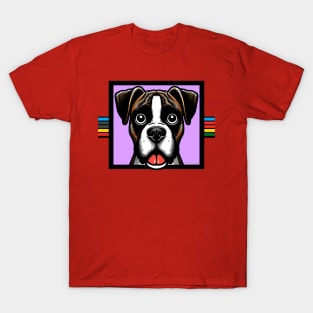 Boxer and Rainbow T-Shirt